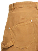 J.W. Anderson Asymmetric-waist Fringed-edge Bermuda Shorts - Men