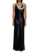 Bottega Veneta Textured Satin Long Dress - Women