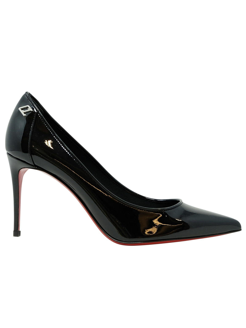 Christian Louboutin Black Patent Leather Sporty Kate 85 Pumps - Women - Piano Luigi