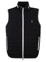 Brunello Cucinelli Chest Logo Sleeveless Padded Vest - Men