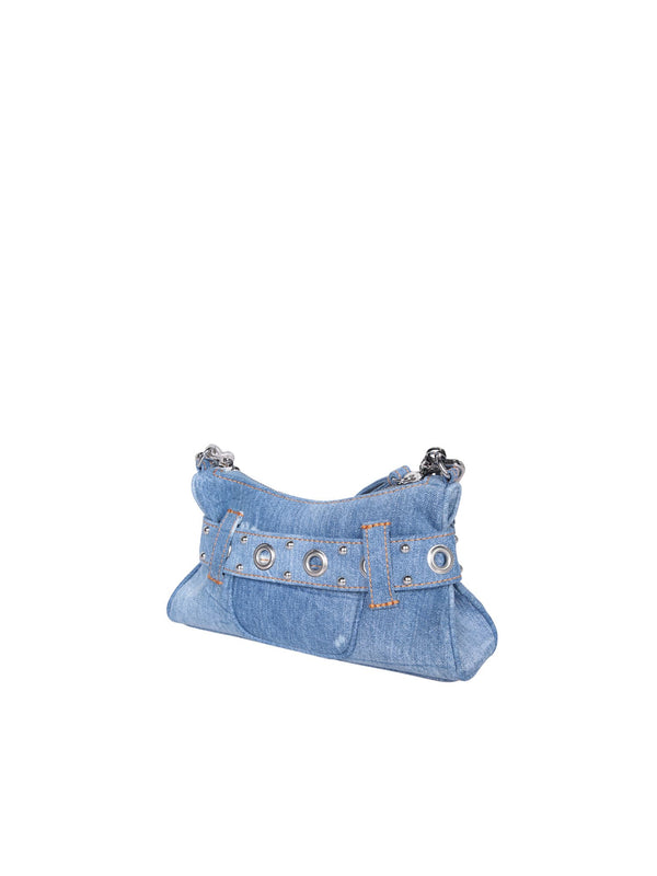 Dsquared2 Gothic Belt Clutch Blue Bag - Women