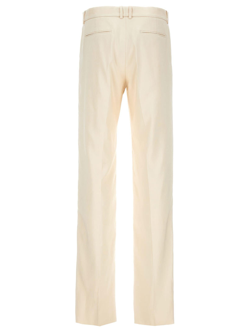 Saint Laurent Silk Tuxedo-style Pants - Men - Piano Luigi