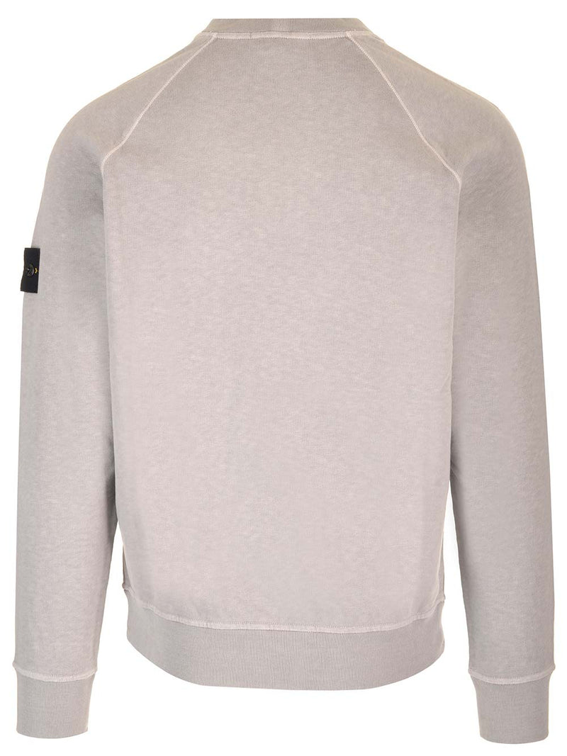 Stone Island Grey Sweatshirt With Mock Neck - Men