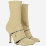 Burberry Peep Leather Boots - Women