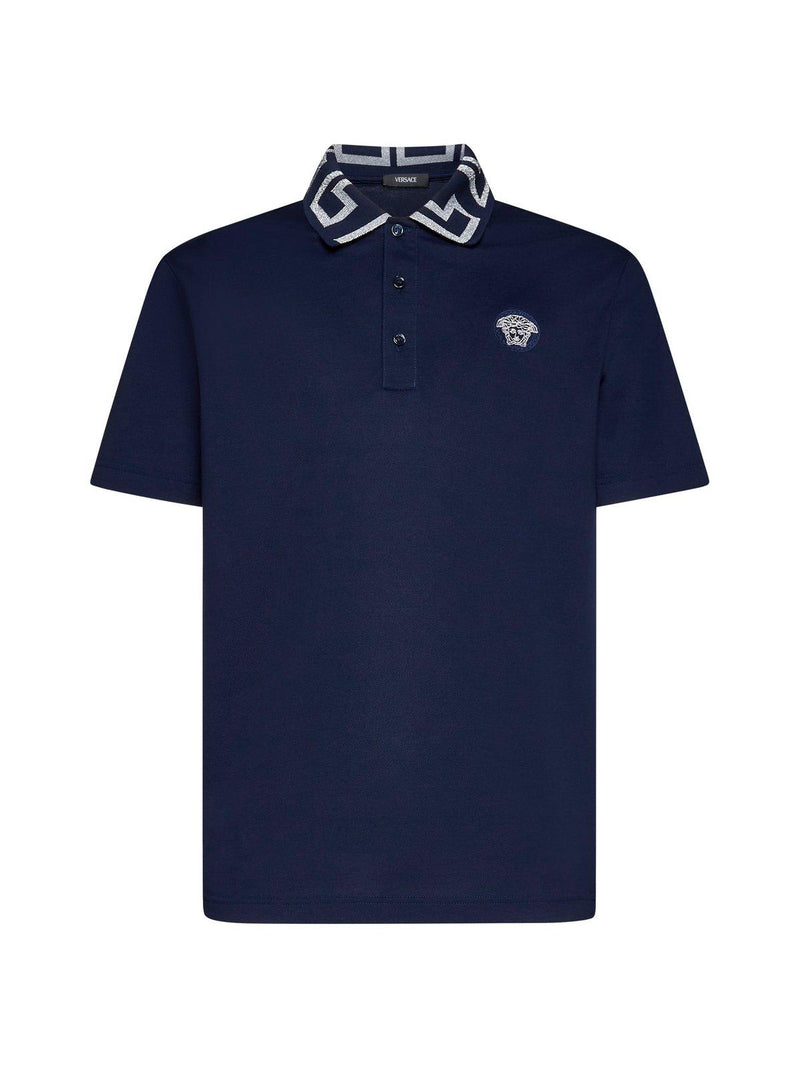 Versace Medusa Embroidered Polo Shirt - Men