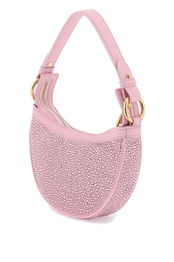 Versace Repeat Mini Hobo Bag With Crystals - Women