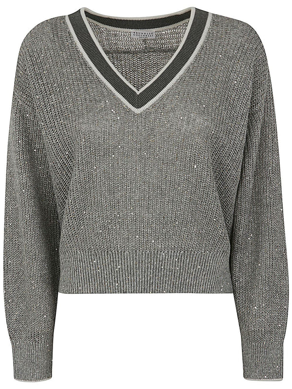 Brunello Cucinelli V Neck Pullover - Women