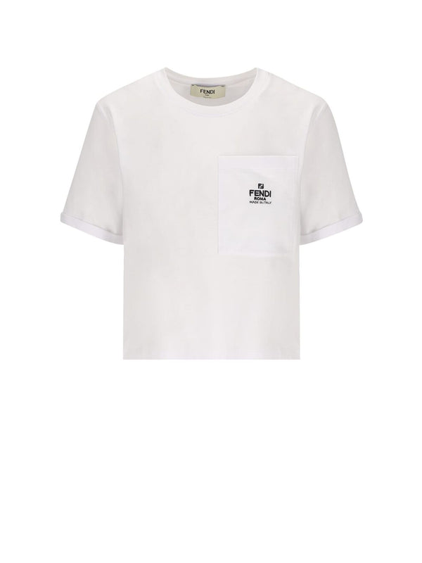 Fendi White Jersey T-shirt - Women