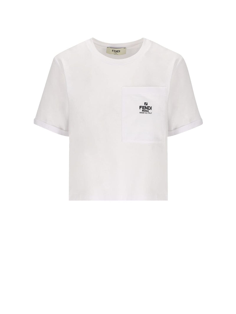 Fendi White Jersey T-shirt - Women