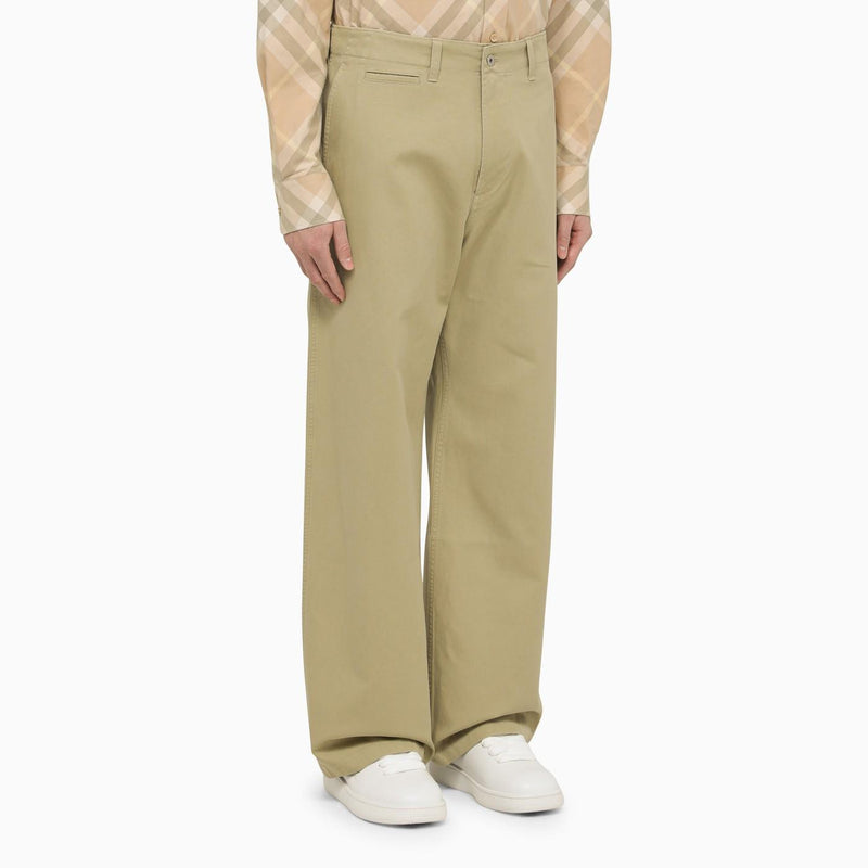 Burberry Straight Hunter Cotton Trousers - Men