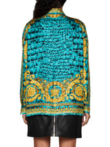 Versace baroccodile Multicolored Silk Shirt - Women