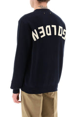 Golden Goose Davis Cotton Sweater With Logo - Men