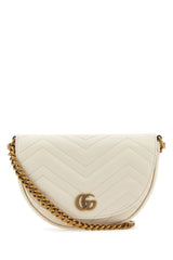 Gucci Ivory Leather Mini Gg Marmont Crossbody Bag - Women - Piano Luigi