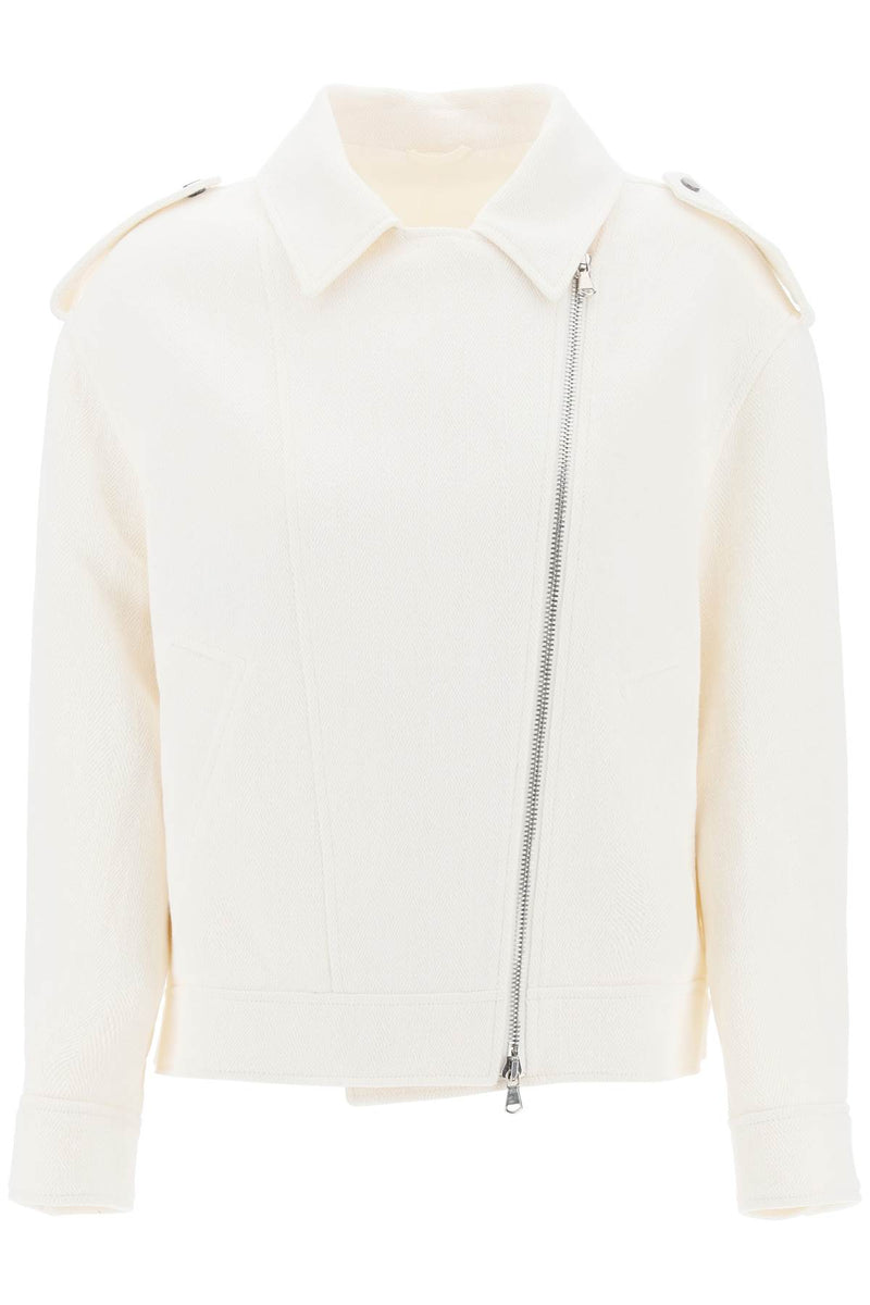 Brunello Cucinelli Cotton-linen Biker Jacket - Women