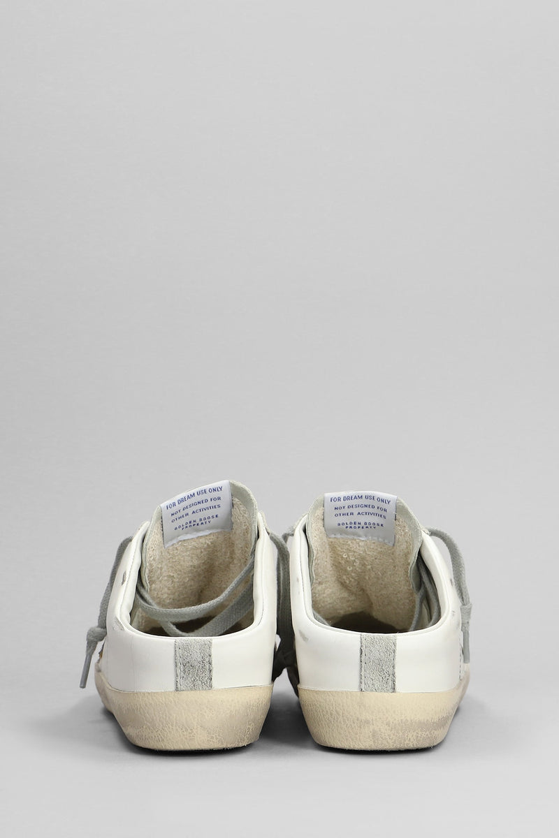 Golden Goose Superstar Sneakers In White Suede And Leather - Women