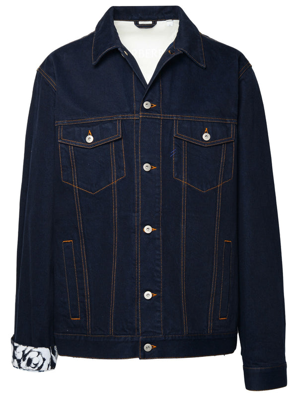 Burberry Indigo Blue Cotton Jacket - Men