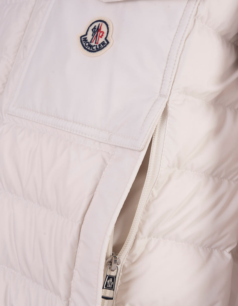 Moncler White Berard Down Jacket - Women