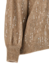 Brunello Cucinelli Sequin Hooded Cardigan - Women - Piano Luigi