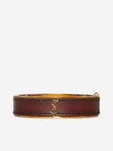 Saint Laurent Leather And Metal Bracelet - Women