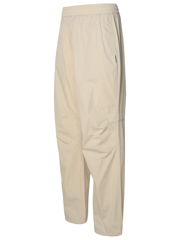 Burberry Beige Cotton Blend Trousers - Men