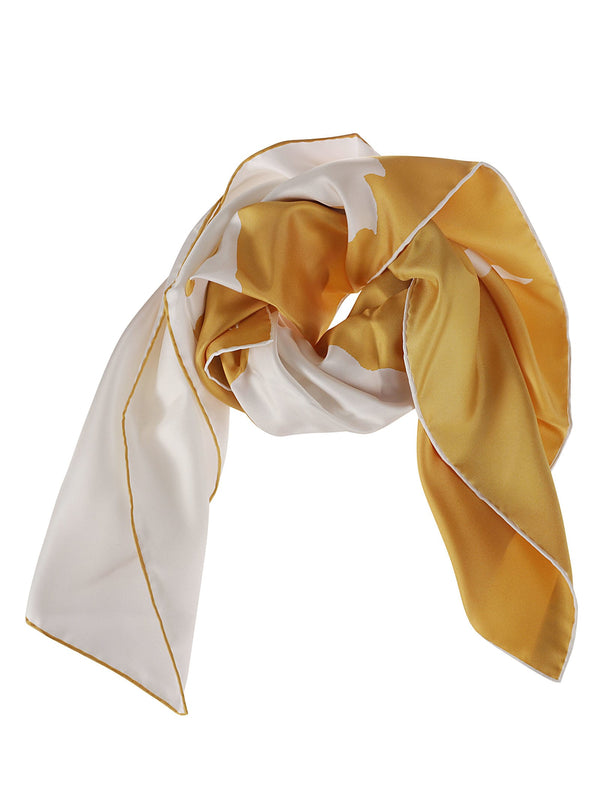 Burberry Horse Silk Split Scarf - Unisex