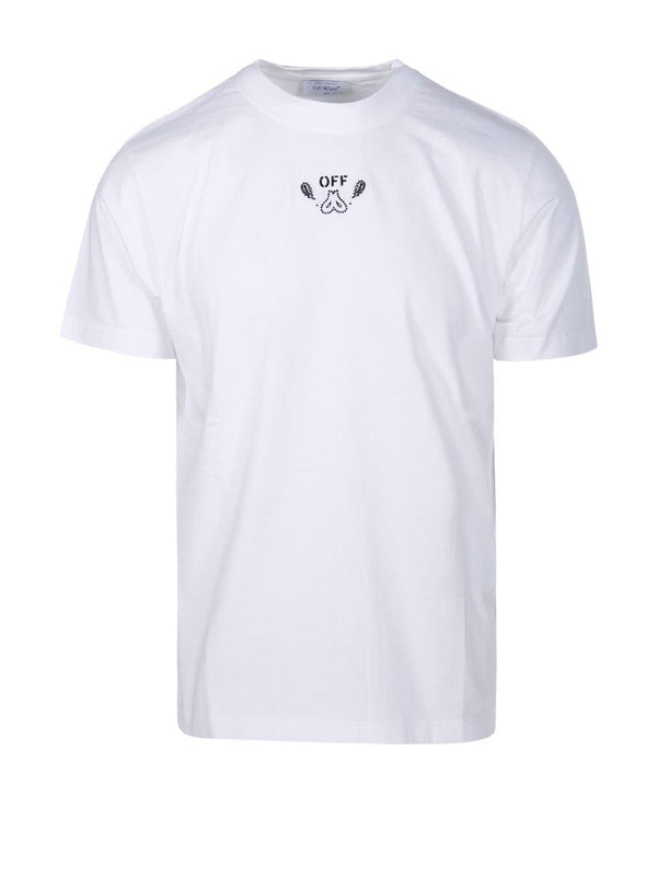 Off-White Off White Logo Printed Crewneck T-shirt - Men