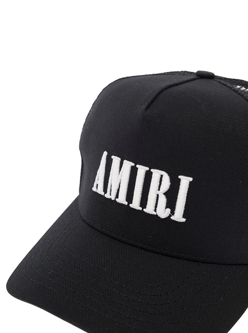 AMIRI Black Baseball Cap With Mesh Insert In Cotton Man - Men - Piano Luigi