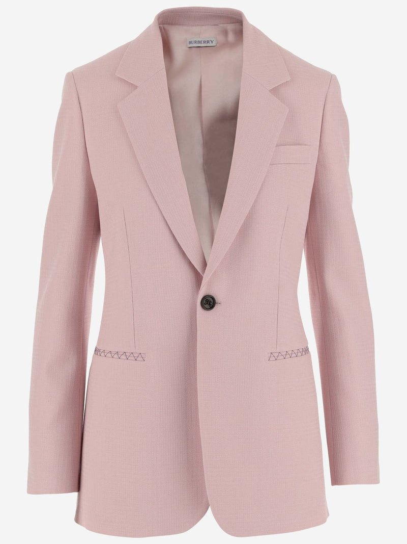 Burberry Wool Tailored Jacket - Women