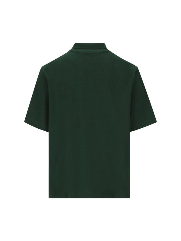 Burberry Logo-embroidered Short Sleeved Polo Shirt - Men