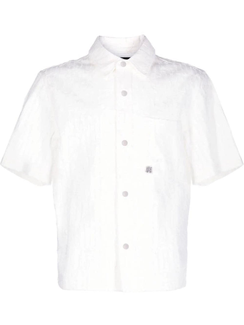 AMIRI White burnout Bowling Shirt - Men - Piano Luigi