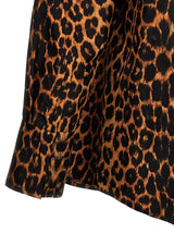 Saint Laurent Leopard Print Taffeta Shirt - Men