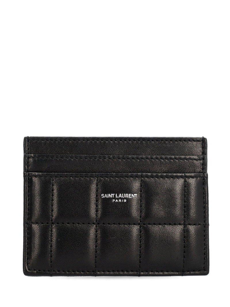 Saint Laurent Paris Quilted Card Case - Men