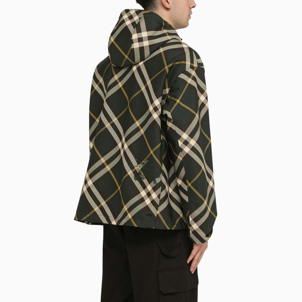 Burberry Check Pattern Hooded Jacket - Men