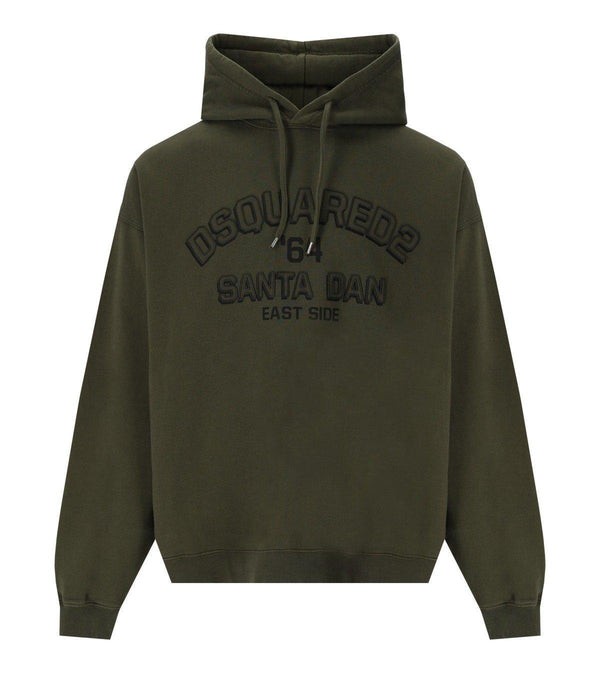 Dsquared2 Logo Detailed Drawstring Hoodie - Men