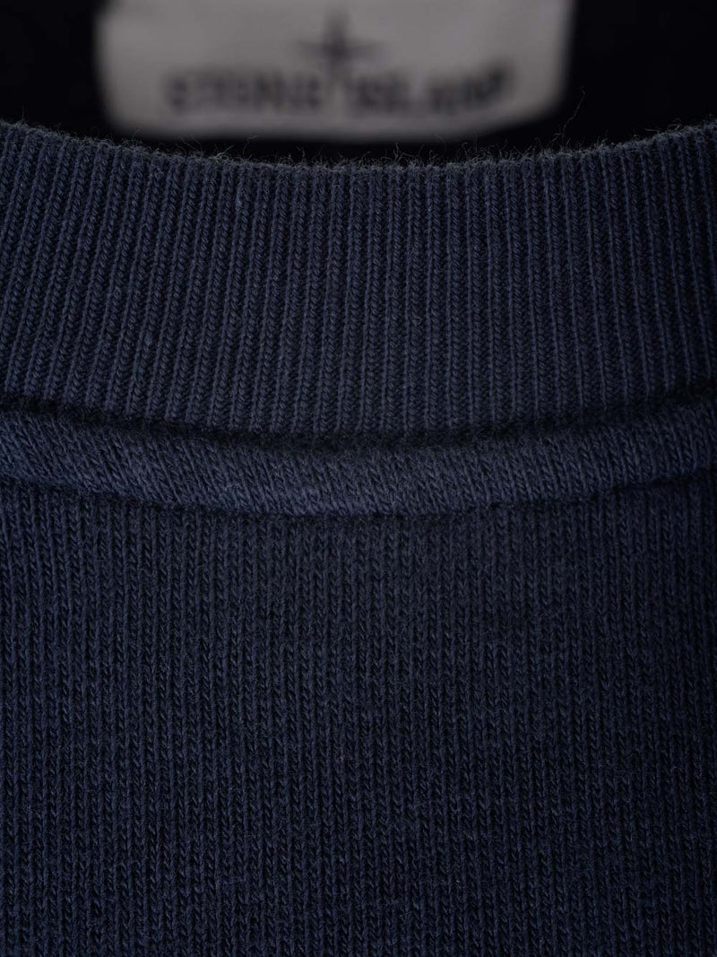 Stone Island Blue Sweatshirt With Mock Neck - Men