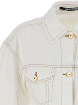 Jacquemus White Denim Jacket la Veste De-nîmes In Cotton Woman - Women