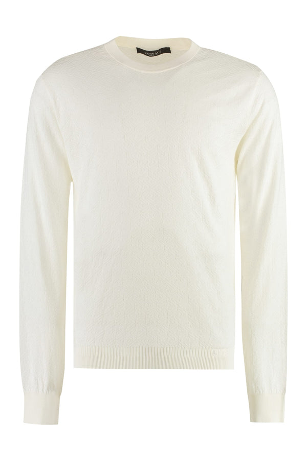 Versace Long Sleeve Cotton Blend T-shirt - Men