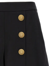 Balmain Contrast Buttons Shorts - Women