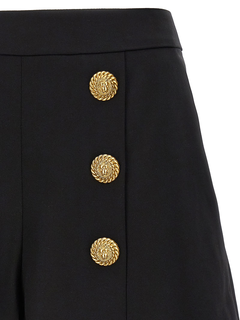 Balmain Contrast Buttons Shorts - Women