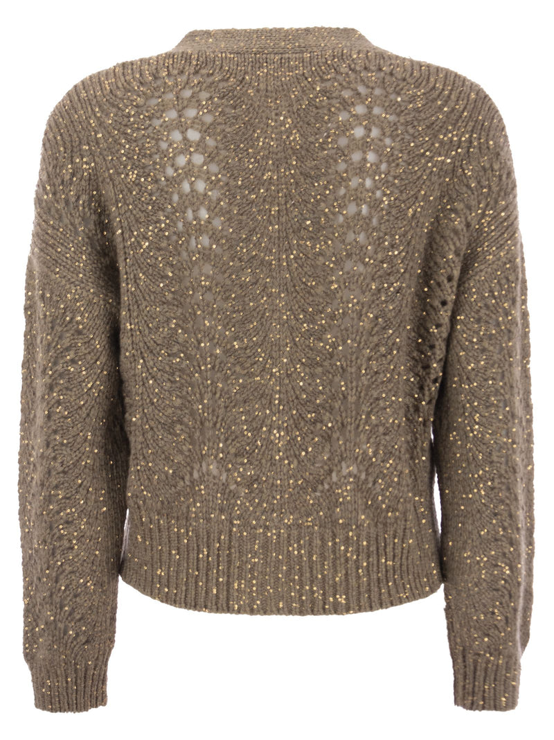 Brunello Cucinelli Dazzling Lace Cashmere Cardigan - Women