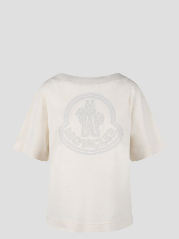 Moncler Embroidered Logo T-shirt - Women