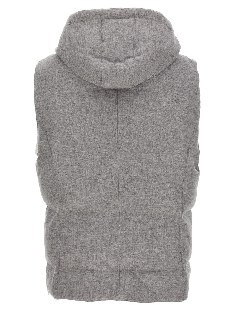 Brunello Cucinelli Padded Hooded Vest - Men