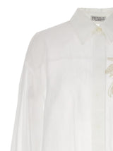 Brunello Cucinelli Floral Embroidery Shirt - Women