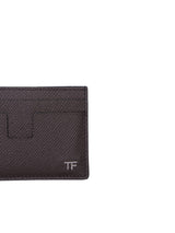 Tom Ford Small Grain 4 Slots Brown Cardholder - Men - Piano Luigi