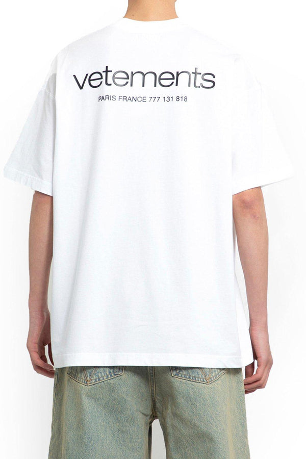 VETEMENTS Logo Printed Round Neck T-shirt - Women