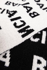 Balenciaga Logo Intarsia Scarf - Women