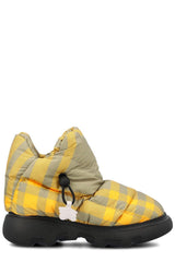 Burberry Check Pillow Padded Drawstring Snow Boots - Women