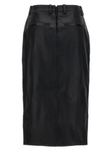 Saint Laurent Shiny Gabardine Skirt - Women