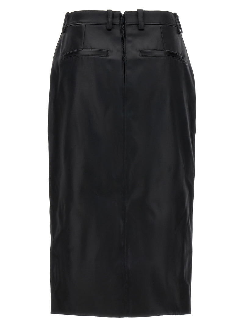 Saint Laurent Shiny Gabardine Skirt - Women