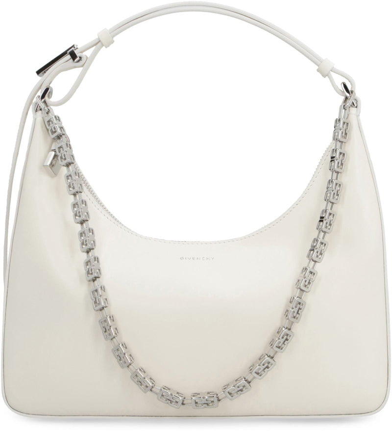 Givenchy Moon Cut Out Small Bag In Ivory Leather - Women